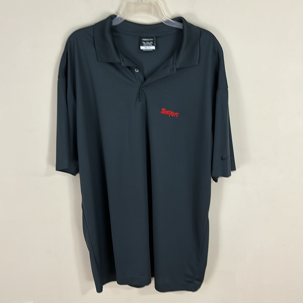 Nike Golf Black Dri-Fit Polo Shirt Texas Pete Embroidered Logo Size XXL
